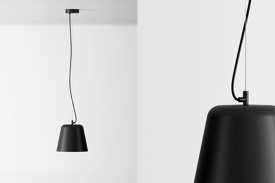 Tumbler Domus Industrial Facility, 2018 A modern synthesis of the traditional bell-shaped lamp.