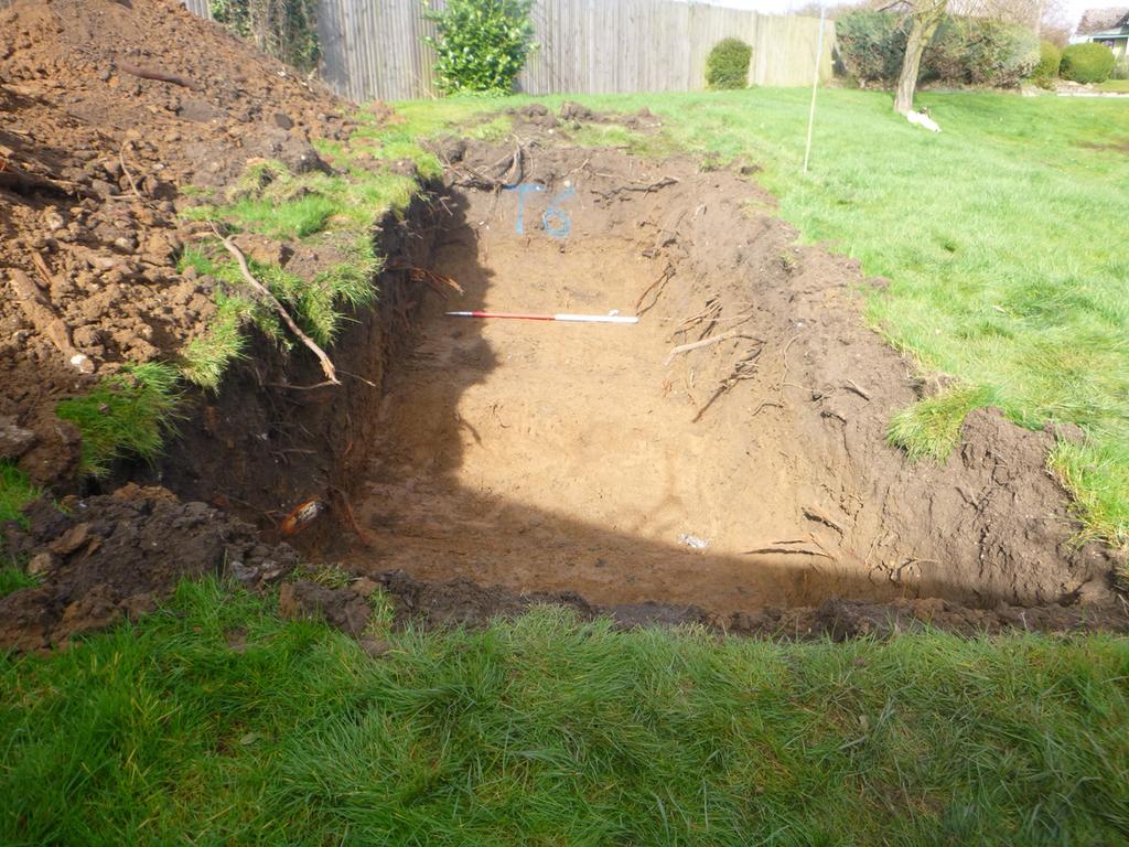 CAT Report 1081: Archaeological evaluation at Redbank, Bury Water Lane, Newport, Essex March 2017 clay (L3). A small sondage was dug to check that L3 was natural. There were no archaeological remains.