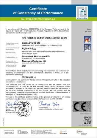 PRESS RELEASE 16-11-97 10 November 2016 "Fire safety standard" EN 16034 comes into force CE mark possible with effect from 01/11/2016 The product standard EN 16034 "Pedestrian doorsets, industrial,
