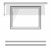 HEIGHT SUGGESTIONS FOR PANELS AND DRAPERIES 1 VALANCE For panel styles that will be used as a top treatment or valance, we recommend approximately 10-20" for length.