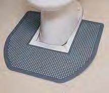 RESTROOM FLOOR MATS Impregnated with Neutra Tech, a neutralizing agent to combat odors and refresh the area.