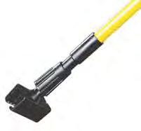 MOPS WET MOP HANDLES, DUST MOPS D. E. F. EASY CHANGE HANDLES Designed with an easy release lever to quickly drop soiled mops while keeping your hands clean and dry.