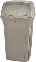 Colors: 256B available in Brown and Cream; 256V available in Brown and Red. 256B 56 gal. 1/ea. $239.00 256V Hooded Top w/doors Fits 56 gal. Container 1/ea. $235.00 E.