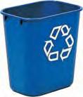 Boxes are rectangular and are great for small common spaces - available in Blue or Green. Blue baskets contain postconsumer recycled resin exceeding EPA guidelines. 2955-73 13 5 /8 qt.