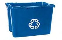 GLUTTON RECYCLING - LARGE CAPACITY & MULTI-STREAM STATIONS For high capacity areas, choose from a 46 gallon two-stream station that comes with one Glutton and two Slim Jims (with lid), and