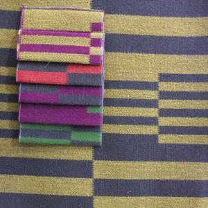 stripes are simplified into bi and tri-coloured designs.