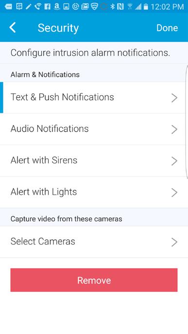 Toggle Use every open/ close and motion sensor, tvap Motion Sensors, select all of the sensors you wish to trigger the Alarm, and tap Done in the top right corner (fig. 4). 6.