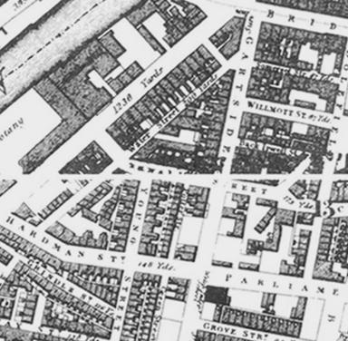 Hardman Boulevard, Spinningfields, Manchester: Archaeological Investigation 7 Plate 4: Extract from Extract from Bancks & Co s Plan of Manchester of 1831