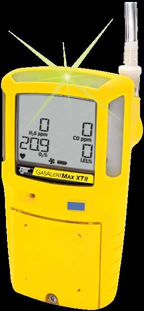 GasAlertMax XT II Multi-Gas (1 4) Detector H 2 S, CO, O 2, LEL GENERAL SPECIFICATIONS SIZE WEIGHT 16 5.1 x 2.