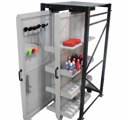 TM Smart Storage Solutions The Smart Wall is designed as a better option for storage of tools and parts.