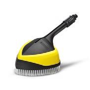 0 The Kärcher WB100 rotating wash brush is ideal for cleaning all smooth surfaces like paint, glass or plastic.