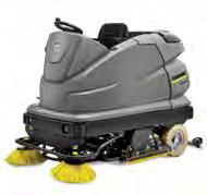 FLOOR CARE SCRUBBERS B 250 R Up to 47" Ride-on Scrubber 39" and 47" working widths with brushes and 42" and 55" vacuum working widths eco!