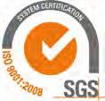 The mutual eﬀect of these elements resulted in the company s management system receiving ISO 9001:2008 certiﬁcation issued by SGS.