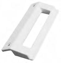 Handle, Food Door 15-1/2" overall length Plastic-white finish