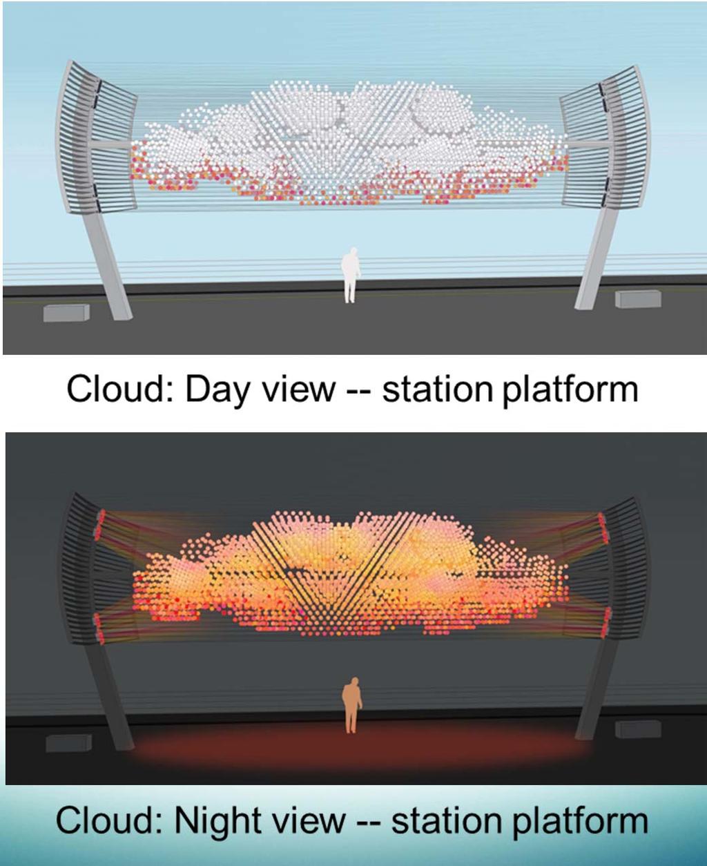 Angle Lake Station: Laura Haddad, Cloud -- platform S.
