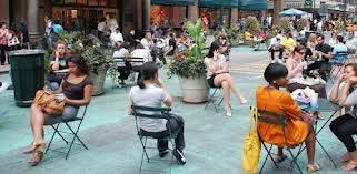 encouraged Plaza elements: seating,