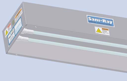 ADVANTAGES PRINCIPLE OF OPERATION Effective Virtually all microorganisms are susceptible to SaniRay ultraviolet disinfection. Economical Fixtures require very little power to operate.
