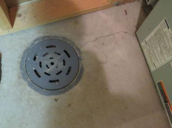 At the time of inspection there was no major concerns with the basement floor drain. The floor drain should be cleaned on a regular bases.
