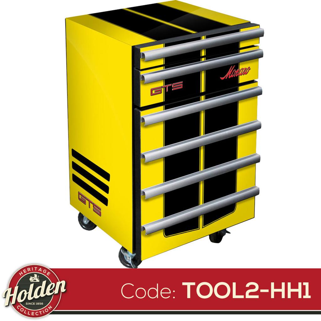 EC50-TOOL2-GTS $567.00 Freight $126.50 Holden GTS Monaro Bar Fridge in a toolbox design makes a great edition to anyone's entertaining area, shed or rumpus room.
