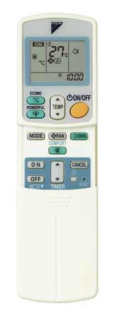 Wireless Remote Controller FTKV25/35 The backlit LCD allows easy operation in the dark. FTKC15/20 On and Off switch 1 Selects fan speed.
