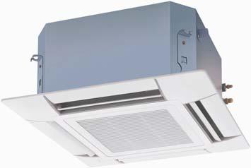 Ceiling-mounted cassette (compact multi flow) type Compact dimensions suitable for the light coercial market Design flexibility Comfort and quietness The ideal air conditioner for installation inside