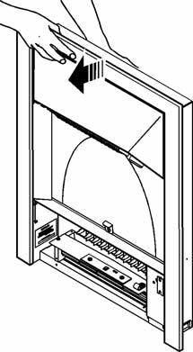 4. Hold the bottom of the cable guide close to the heater then gently pull the cable guide away from the rectangular slot (See figure 1- Item 3). Fitting the cable guide.