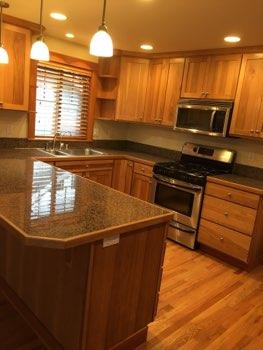1. Kitchen Room Kitchen Walls and ceilings appear in good condition overall. Flooring is wood. Heat register present. Accessible outlets operate.