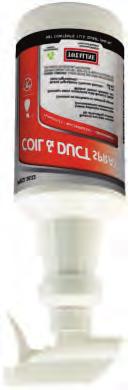 Drain Treatment Coil and Duct Spray All-purpose deodorizer for use on HVAC systems including duct work and evaporator coils.