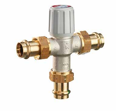 AM-1 Series Thermostatic Mixing Valve Designed to provide scalding protection and up to 50 percent more usable hot water.