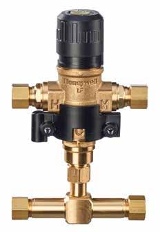 UMV Series UnderSink Thermostatic Mixing Valve Universal design allows flexibility in adapting to three port or four port applications. Shipped with four port adapter.