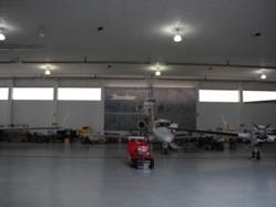 Airport Hangar Optex protects valuable aircraft and vulnerable ground crew working in tight confines of an aircraft hangar Talon Air Installation of multiple Redscan to prevent costly accidents