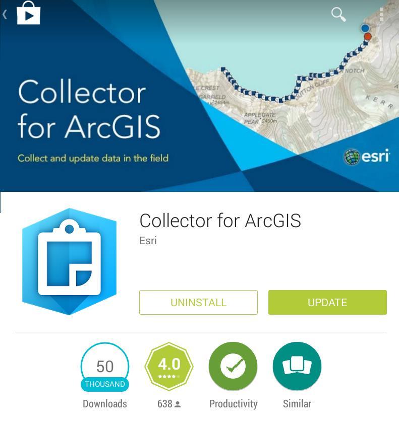 Assessment Tool Esri Collector Application Free mobile application No equipment to