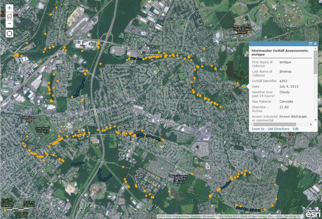 Case Study: Hamilton Township Results A webmap that