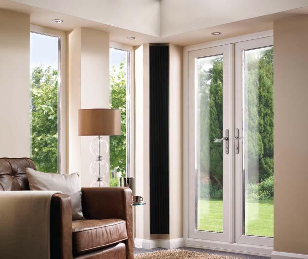 glazing in the form of French doors or patio doors and you