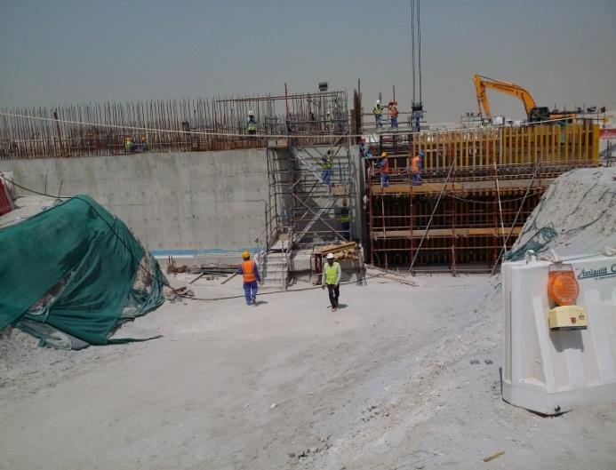 l The project consists construction of five compartmented Water Tanks (Fresh water/ Sea water/ Sewage water)