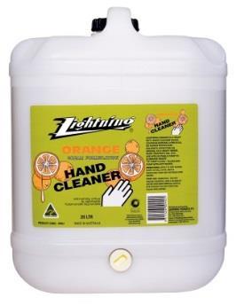 HAND CLEANERS LIGHTNING ORANGE PUMICE HAND CLEANER A unique heavy-duty Hand Cleaner utilising the cleaning power