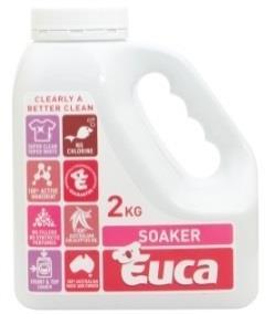 Can also be used to remove stubborn stains on carpets, upholstery and work clothes. Euca Soaker does not contain fillers or synthetic perfumes.