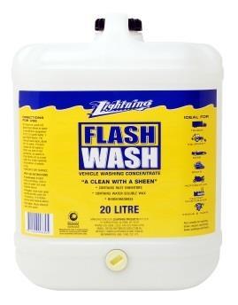 AUTO & INDUSTRIAL CLEANING / PROTECTANTS / LUBES FLASH WASH LIQUID VEHICLE WASH Speciality vehicle wash. Removes all soils on vehicle paintwork and chassis.
