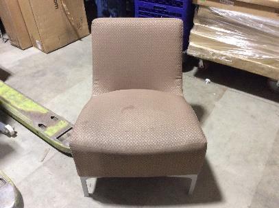Please note there is a starting bid on the Industrial Cloth Chairs of $10.00 US Dollars per each. 20) Bid per chair: Number of chairs: Industrial Cloth Chairs 18 unit.