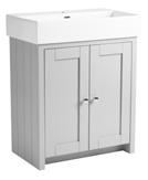00 400mm Freestanding Storage Linen White 400(w) x 845(h) x 360(d)mm Back To Wall WC & Worktop