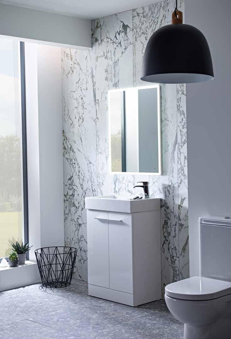 Kobe Furniture Pair Kobe bathroom furniture with the Ion WC, which is