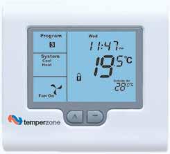 Tower Supply water 30 C Supply water 30 C Return water 35 C Return water 35 CHW New Gen Control* Temperzone s individual UC Intuitive control system makes it easy to maintain a space at the