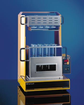 for samples prone to excessive foaming 702001 KBL 20 S Kjeldalift-Digestion unit, with 20 digestion tubes, 250 ml and lift-motor 704001 KBL 40 S Kjeldalift-Digestion unit, with 40 digestion tubes,