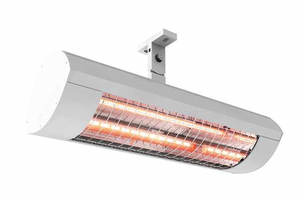 The 1400 Compact is unobtrusive and perfectly suited for wall and ceiling mounting. The 1400 Go is the entry level radiator in this class, suitable for wall and ceiling mounting.