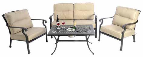 2 2: Firepit, ICE & GRILL SWIVEL ROCKING LOUNGE SET 2 x Swivel Armchairs with Deep