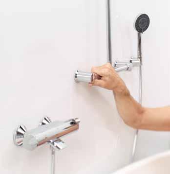 BATH AND SHOWER FAUCETS EasY TO USE Easy-grip handles EcoLOGICAL EcoFlow control Safe Scalding protection For product details see pages 18 19.