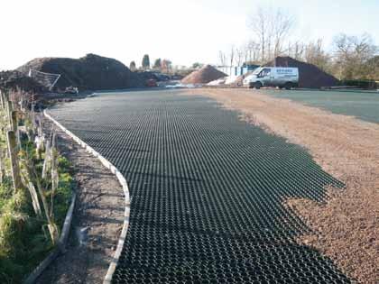 TYPICAL PROFILE BODPAVE 40 with Grass or Gravel Terram Geotextile filter fabric (e.g.