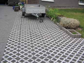 TRUCKPAVE pavers are the economic, environmentally-friendly and lightweight alternative to concrete grass concrete-type pavers.