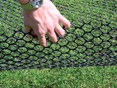 TurfProtecta mesh can also be installed onto newly-landscaped areas and seeded as required.