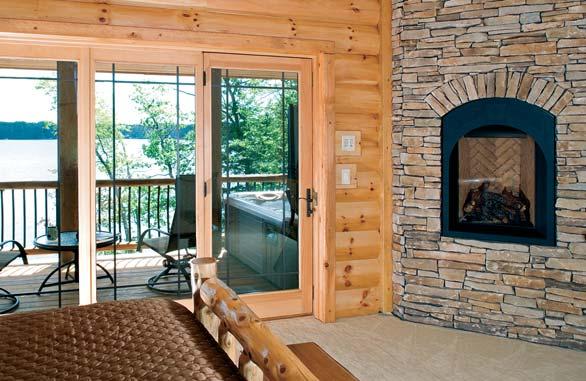 Whether they re entertaining family in the summer months or basking in the glow of the fireplace over the holidays, Gil and Rocky enjoy their log home to the fullest.